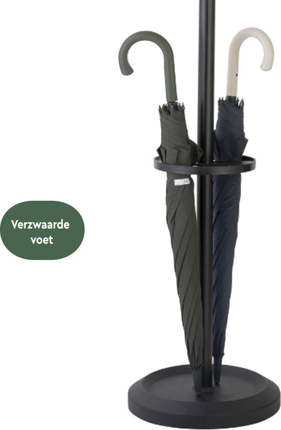 BRASQ Kapstok London CS300 - Zwart - Staal - Kapstok staand - 181 cm - Modern
