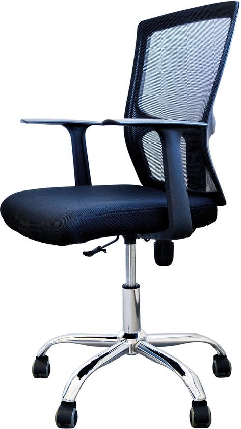BRASQ OC200 Ergonomische Bureaustoel Zwart met Ademend Mesh - Bureaustoelen - In hoogte verstelbaar - Gaming stoel 49 x 47 x 94 cm