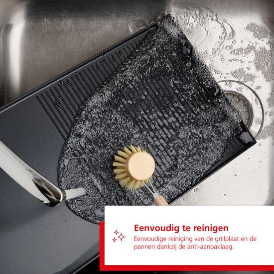 Solis 3 in 1 Tafelgrill 7911 Gourmetstel 10 Personen - Raclette Gourmet Set - Bakplaat Gourmetten - Zilver/Zwart