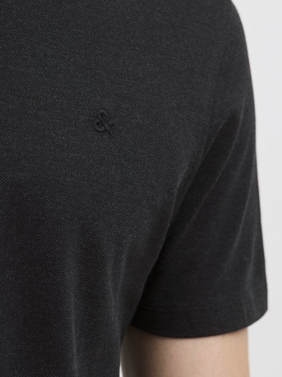 Jack & Jones Essentials Paulos Poloshirt - Donkergrijs Melange - Maat XL