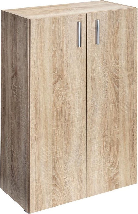 Casaria Boekenkast Vela - 3 Vakken Verstelbaar 115x60x28 cm - Eiken