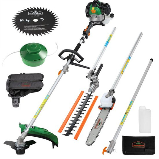 Gardebruk 5in1 Multitool - 2 PK Motor – met o.a. Kettingzaag/Trimmer