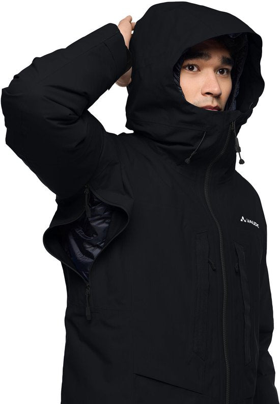 Vaude - Monviso 2.5L Hardshell Jas - Waterdicht Regenjas Outdoor - Heren - Zwart - Maat M