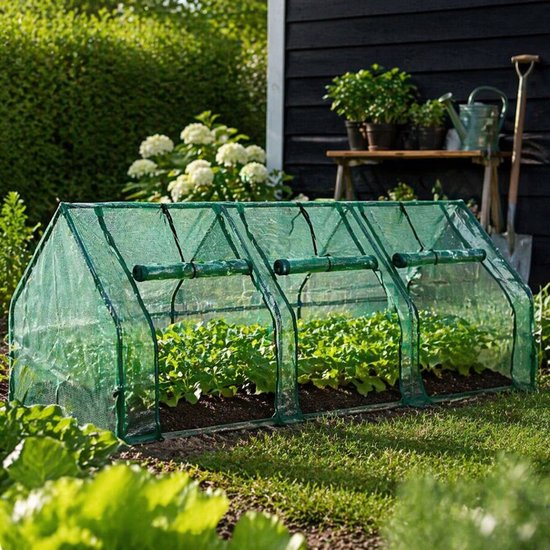 Ceruzo Kweekkas 270 cm – Foliekas – 3 Deuren – Broeikas – Tuin - 270 x 90 x 90cm