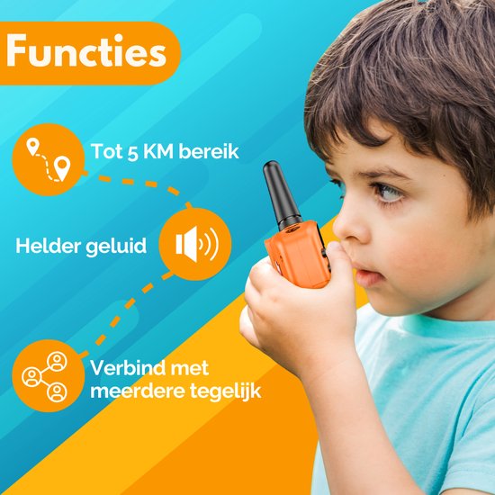 Squago Walkie talkie 3 stuks - Voor Kinderen & Volwassenen - WalkieTalkie