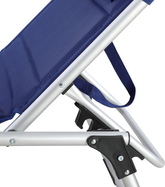 Ligstoel Bari Blauw 210x60x81cm