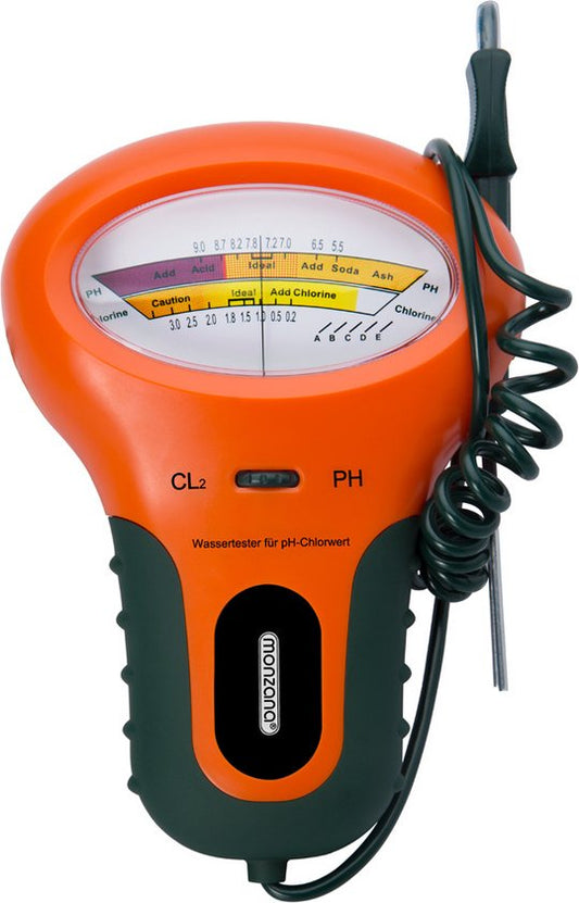 Monzana Watertester Primeur - PH en Chloor 18x12x5cm - Oranje