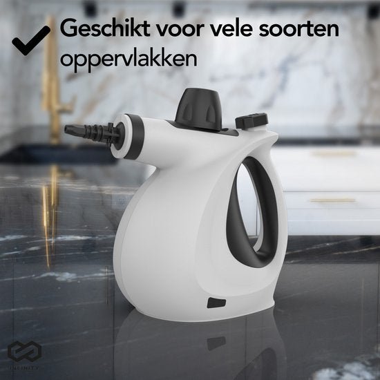 Infinity Goods Stoomreiniger - Handstoomreiniger - Vlekkenreiniger - Vloer, Badkamer, Keuken - Tapijtreiniger - 1050w