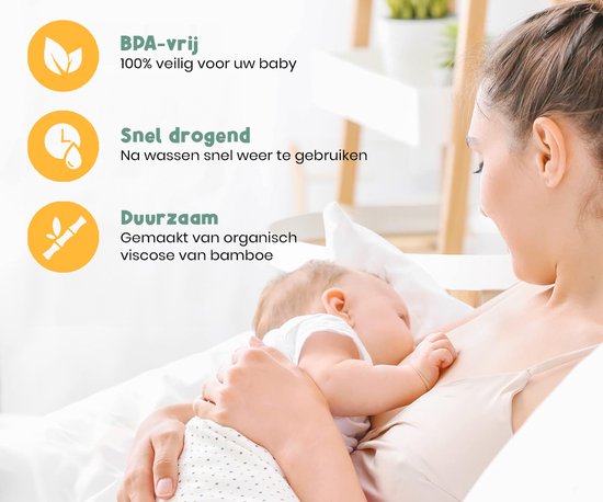 Frummel Zoogcompressen - Zoogcompressen wasbaar - Herbruikbaar - 14 stuks