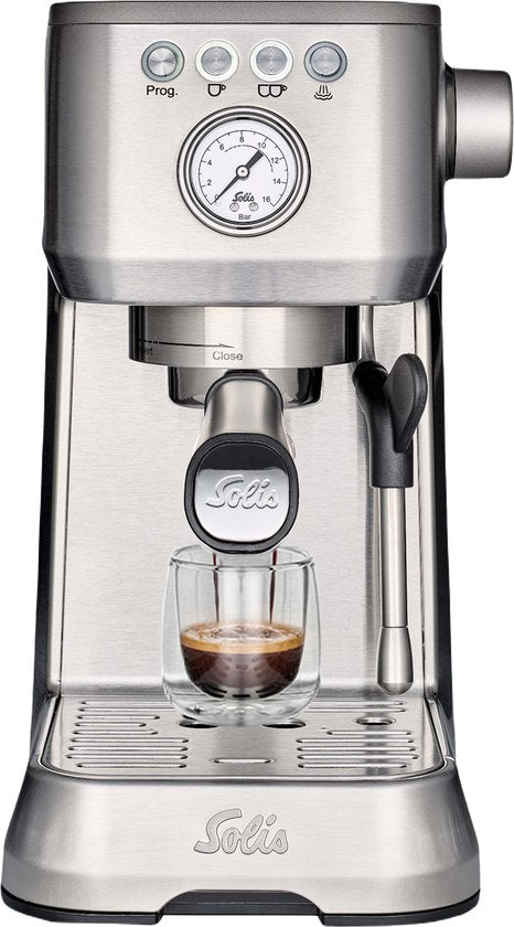 Solis Barista Perfetta Plus 1170 V2 Pistonmachine - Espressomachine - Koffiemachine met Bonen - Zilver