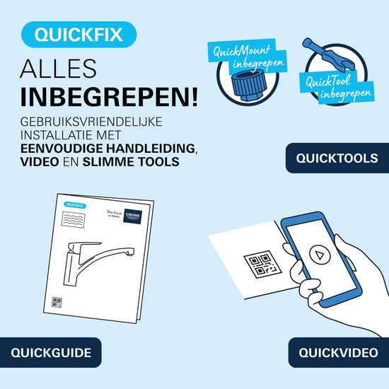 GROHE Start Edge eengreeps keukenmengkraan met uittrekbare uitloop - Hoge C-uitloop - 360° Draaibereik - Mat Zwart - Eenvoudig te monteren met de QuickMount