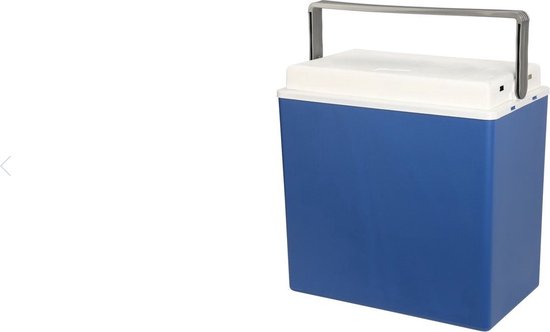 Elektrische koelbox 24L 12V/230V - voor kamperen en strand - blauw - 8720573947718
