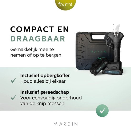 Elektrische snoeischaar - Zwart