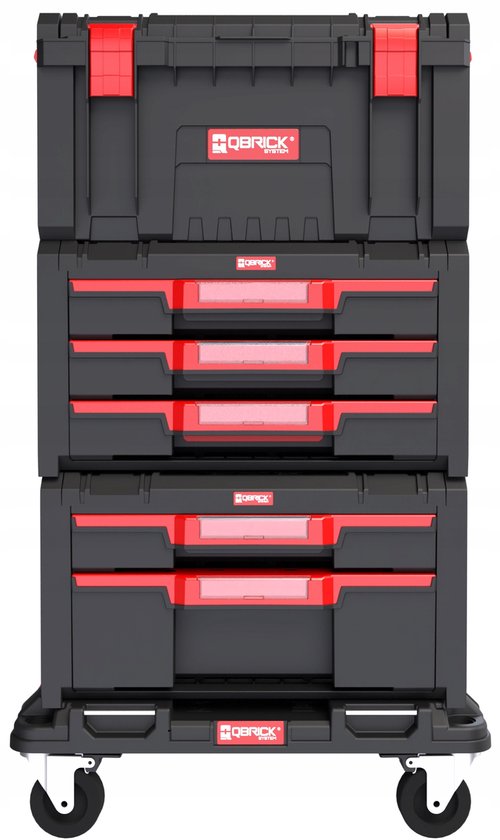 Qbrick System PRO Lade Werkplaats Set 2 - Robuuste Gereedschapskoffers
