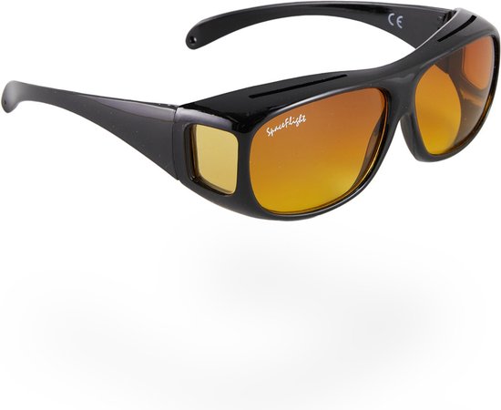 SPACEFLIGHT Overzetzonnebril - Zonnebril in Bruin - Polariserende Glazen - Unisex - Voor Brillen van Max 150 mm breed en 40 mm Hoog - Filter Categorie: 3