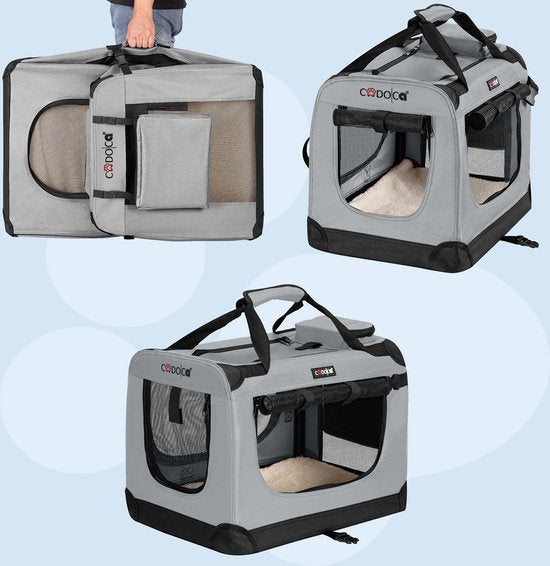 Cadoca Honden & Katten Reismand XXXL - 101x68x65cm - Grijs