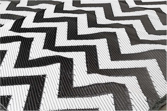 Bo-Camp - Chill mat - Wave - XL - Zwart/wit