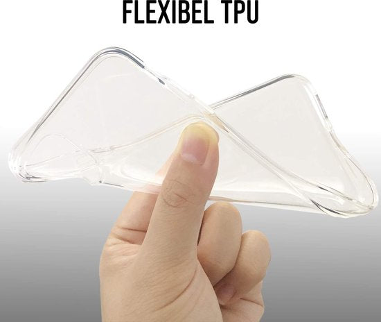 Podec Telefoonhoesje Doorzichtig Geschikt voor iPhone 11 pro max Hoesje Transparant En Screenprotector Beschermglas