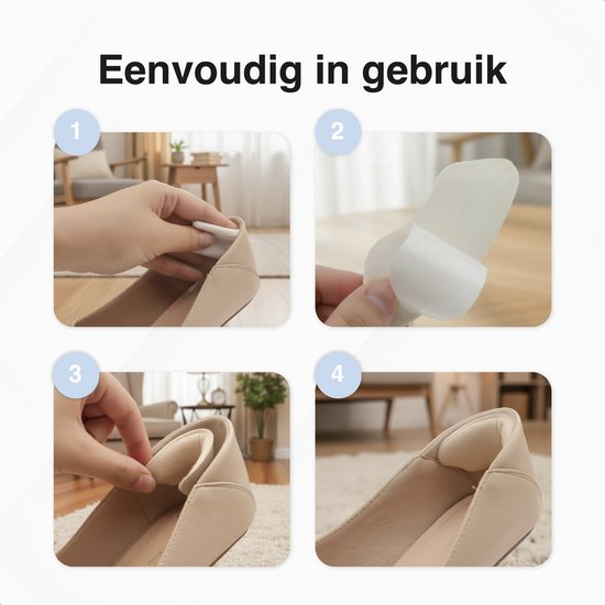 Hielbeschermers - 6 stuks - Hielkussen - Steunzolen - Antislip hielzool - Tegen blaren - Hakbeschermers - Hielkussentjes voor schoenen