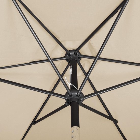 Kingsleeve Parasol Ø300cm - UV-bescherming 50+/ Slinger - Beige