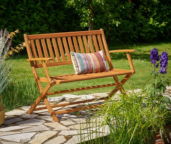 Casaria 2-zits Tuinbank - FSC® Gecertificeerd - 120x90x55 cm Bruin