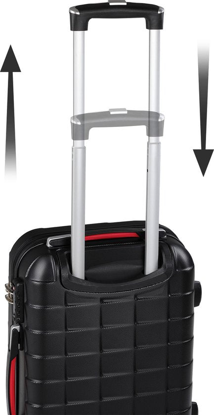 Monzana Exopack hardcase koffer zwart 53x37x21 cm