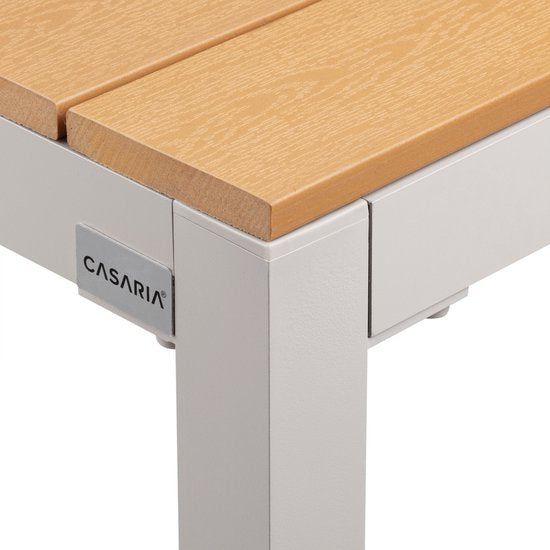 Casaria Tuinset Bern 4+1 Aluminium – Verstelbaar Klapbaar - Beige