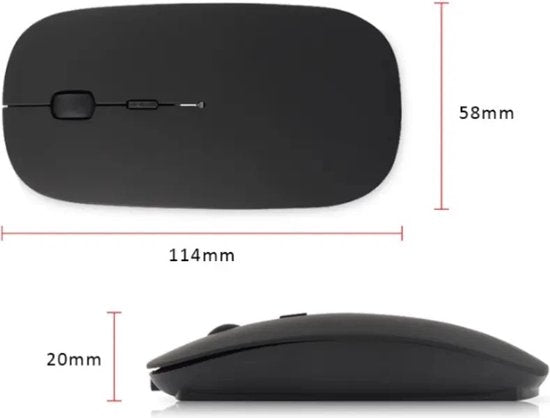 Bluetooth Muis Draadloos voor Laptop, PC en Mac - Silent Klik