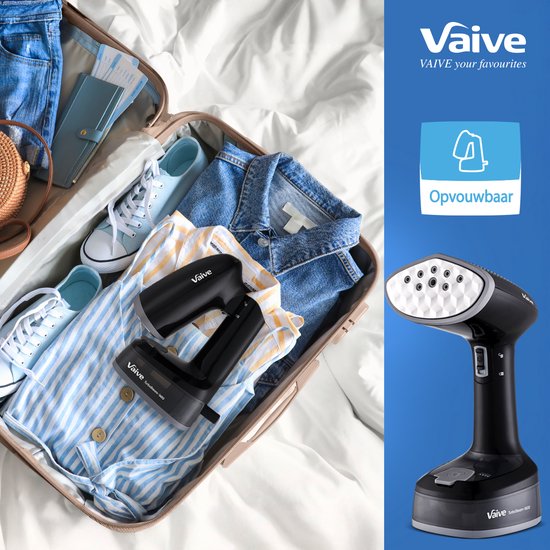 VAIVE TurboSteam Inklapbare Kledingstomer 1600W - Handstomer - Stoomapparaat Kleding - Steamer - Stomer - Kledingstomers
