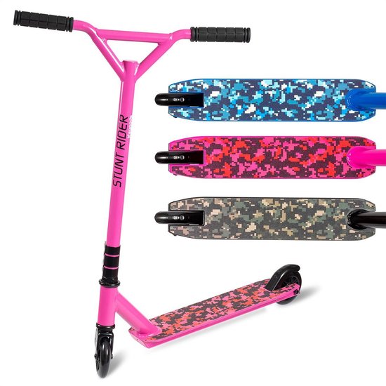 LifeGoods StuntRider - Stuntstep - Step - 100mm Wielen - Roze