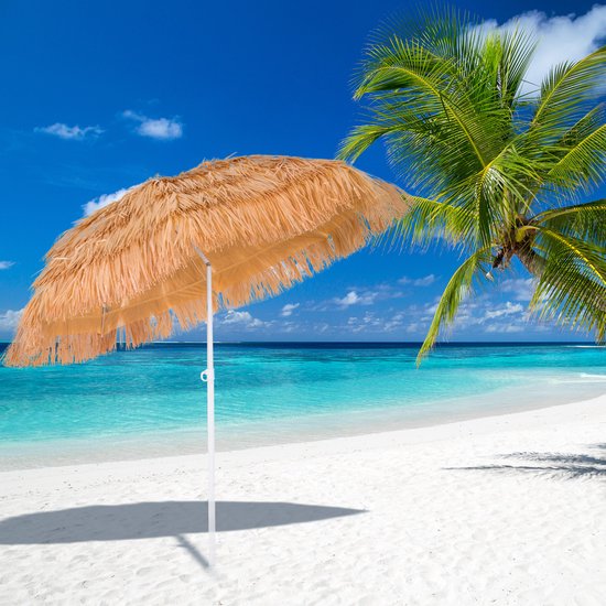Kingsleeve Parasol Hawaii - 160 cm Rond - Beige