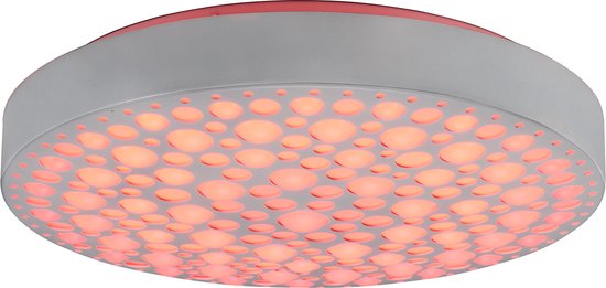 Reality - LED Plafondlamp - Plafondverlichting - 22W - Aanpasbare Kleur - RGB - Afstandsbediening - Dimbaar - Rond - Wit - Kunststof
