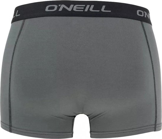 O'Neill Heren Boxershorts Trunks 900003 Effen Grijs/Zwart 3-Pack - Maat S