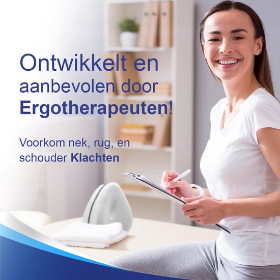 Sleeptight Orthopedisch Kniekussen voor in Bed Zijslapers - Zijslaapkussen - Beenkussen Traagschuim - Ergonomisch Zijslaper Kussen - Met Band - 25cm