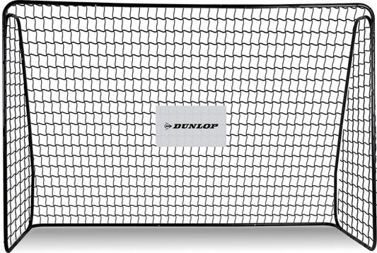 Dunlop Voetbaldoel - 300 x 205 x 120 cm - Buitenspeelgoed voor Kinderen en Volwassenen - Snelle Montage - Voetbal Training Doel - Metaal - Zwart