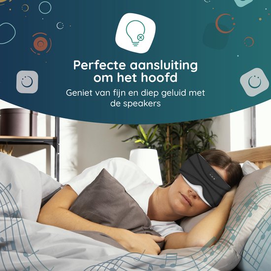 Numsy Slaapmasker Bluetooth - Slaap Koptelefoon - Hoofdband