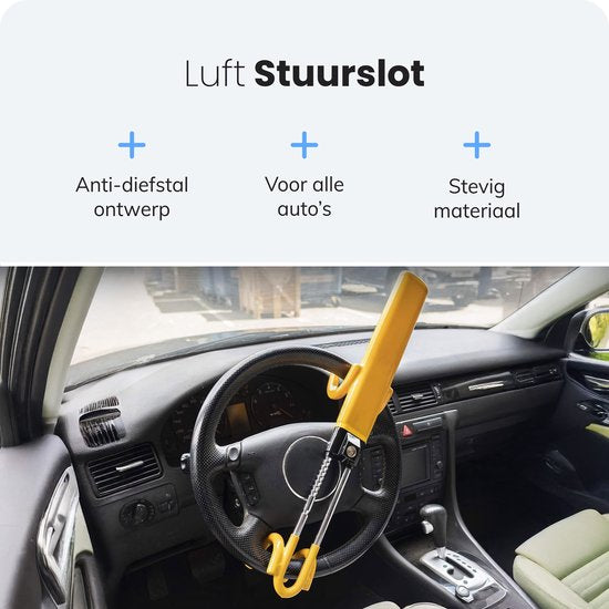Stuurslot Auto PRO - Anti diefstal auto beveiliging - Stoplock - Geschikt voor camper