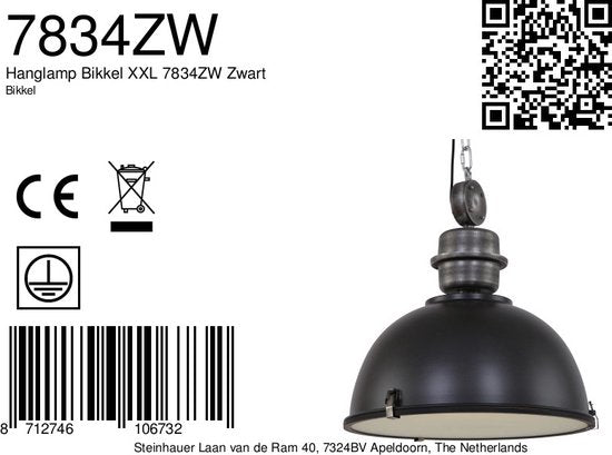 Hanglamp Steinhauer Bikkel - Zwart