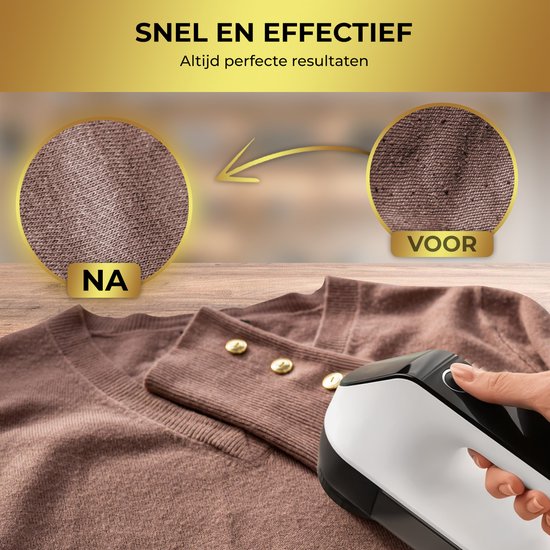MostEssential Premium Elektrische Pluizenverwijderaar FL777 – Pluizentondeuse - USB-C Snellaadfunctie - Draadloos - 2000 mAh Batterij - PRO Edition