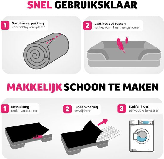 tectake® hondenbed - kussen voor grote en middelgrote honden - donzig en wasbaar - hondenmand met traagschuim - hondenbox - hondenligstoel - hondenmand - hondenkussen L (91 x 68 x 18 cm)