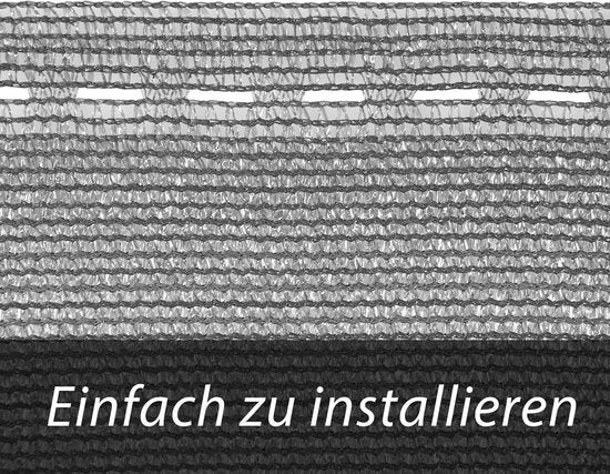 DETEX Schuttingdoek 120x1000cm – Scheurvast Weerbestendig - Antraciet