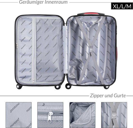 Monzana Hardcase koffer Navy L