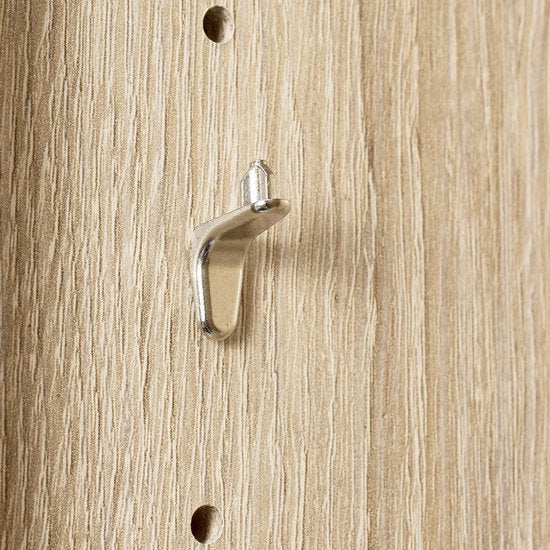Casaria Boekenkast Vela - 2 Vakken Verstelbaar 77x60x28 cm - Eik