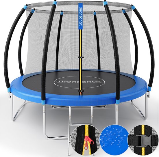 Monzana Trampoline - 305cm Incl Veiligheidsnet Rand Ladder - Blauw