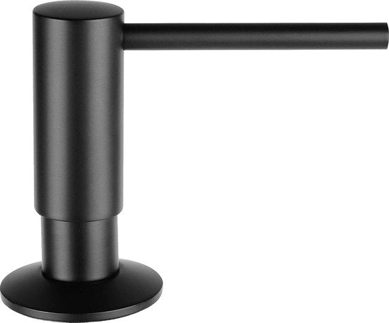 Mizzo Zeepdispenser 300ML - Zeeppompje Zwart - Inbouw Keukenblad - Zwart