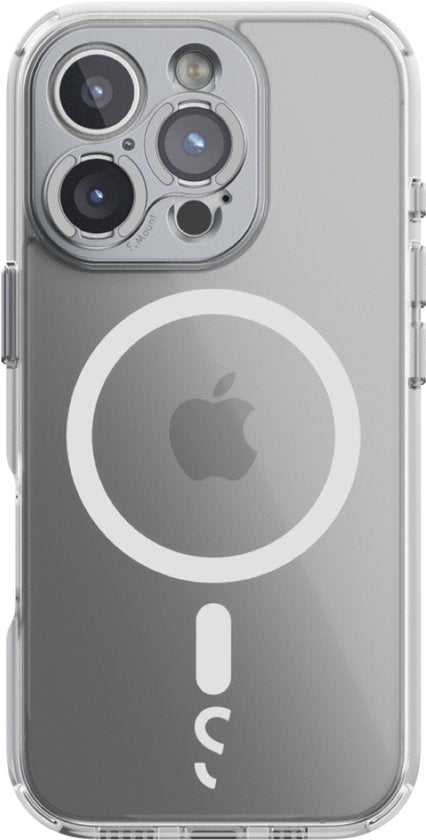 iPhone 16 Pro Camera Case doorzichtig - Snelle Lensbevestiging - Kristalhelder Design - MagSafe Compatibel - 2M Valbescherming - Duurzaam Gerecycled Materiaal - Draadloos Opladen