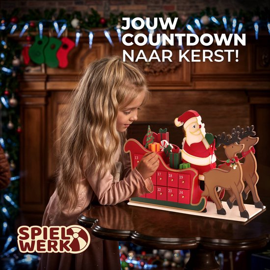 Spielwerk Herbruikbare Adventskalender – Slee 24 Deuren