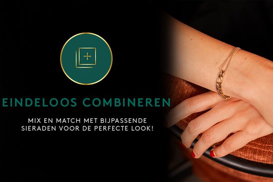 Laura Ferini Dames Armband Prego Goud - Goudkleurige Schakelarmband - 18K Geelgoud Verguld - Sieraad - Accessoires - Sieraden - Dames Armbandje