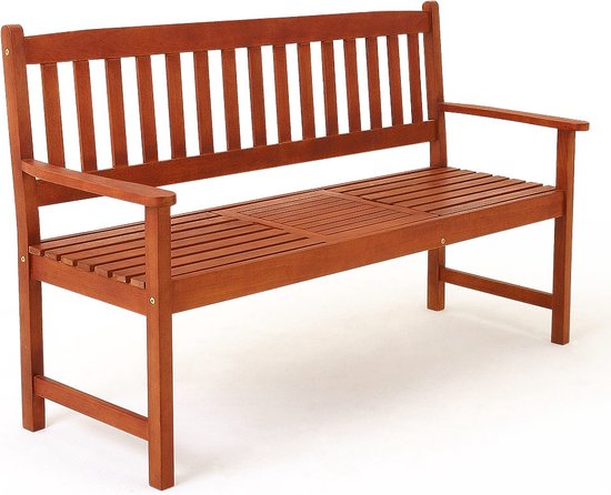 Casaria 2 zits Tuinbank - FSC®-gecertificeerd Eucalyptushout – Bruin