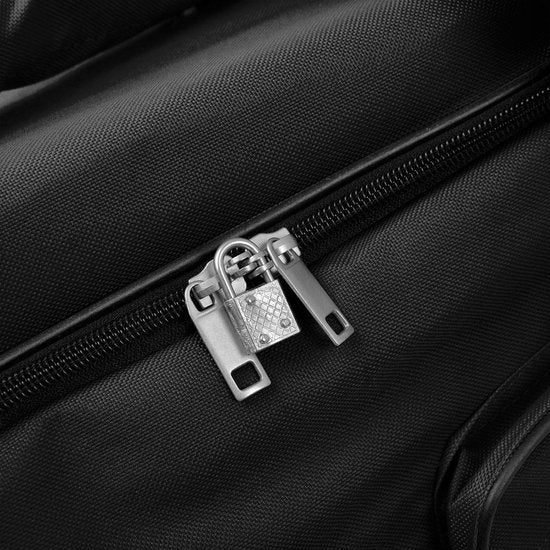 Deuba Reistas met trolleyfunctie - 85L - Zwart - roltas op wieltjes